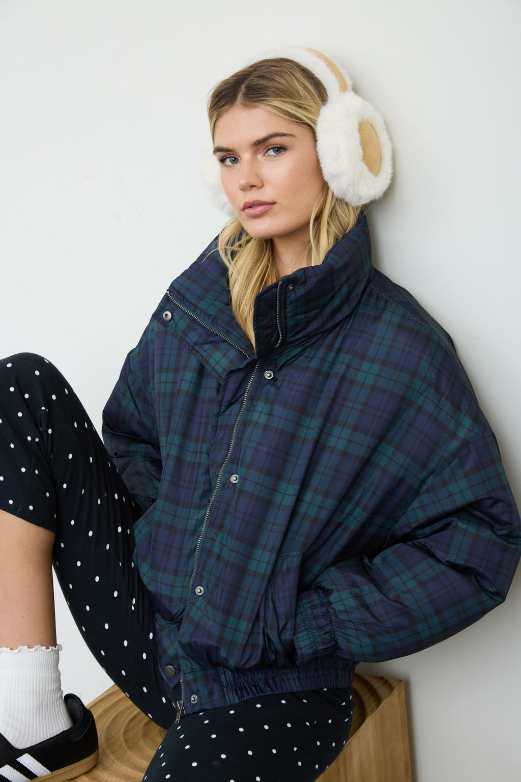 The Georgia Jacket - Hunter Green Plaid