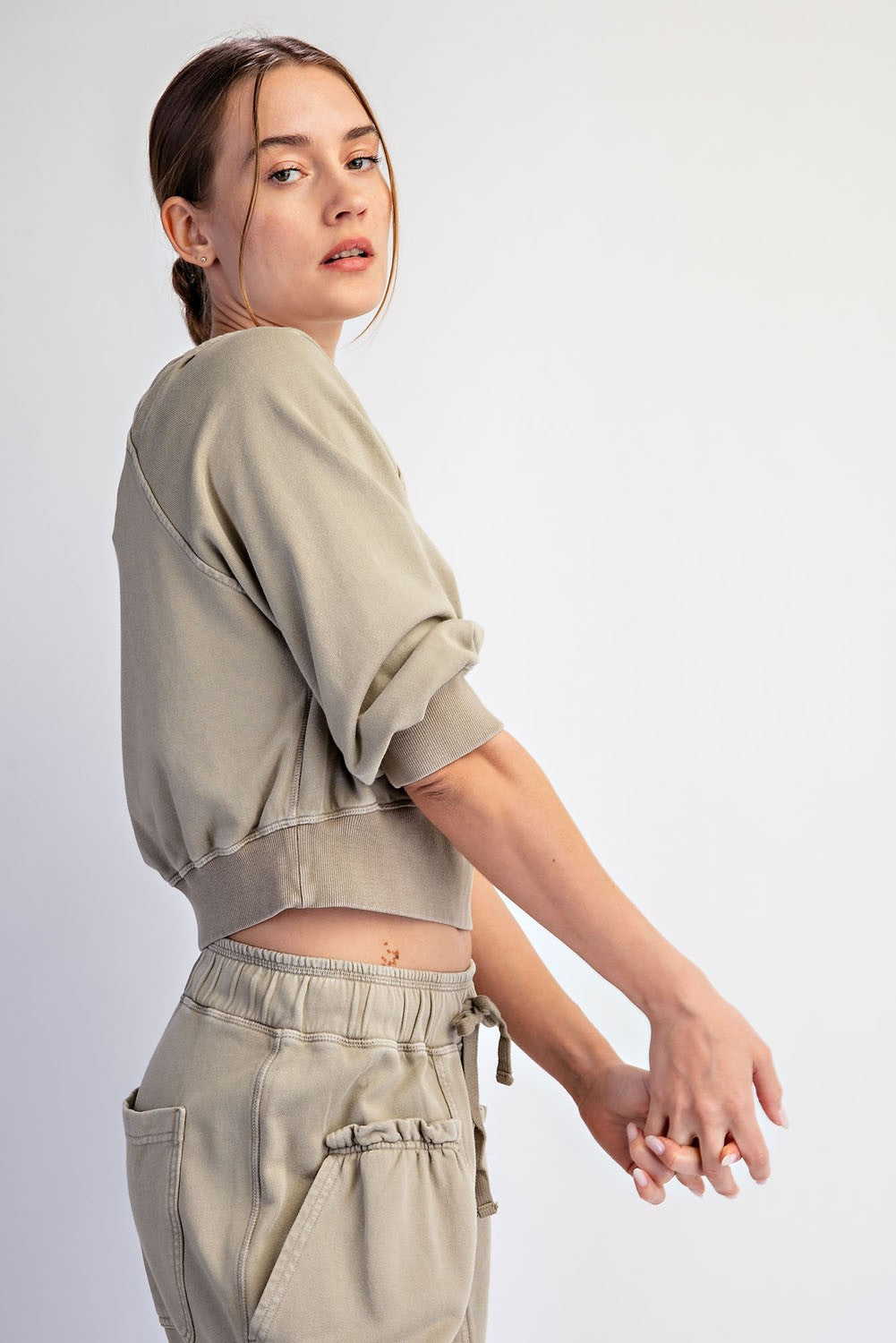 The Noelle Pants - Light Sage