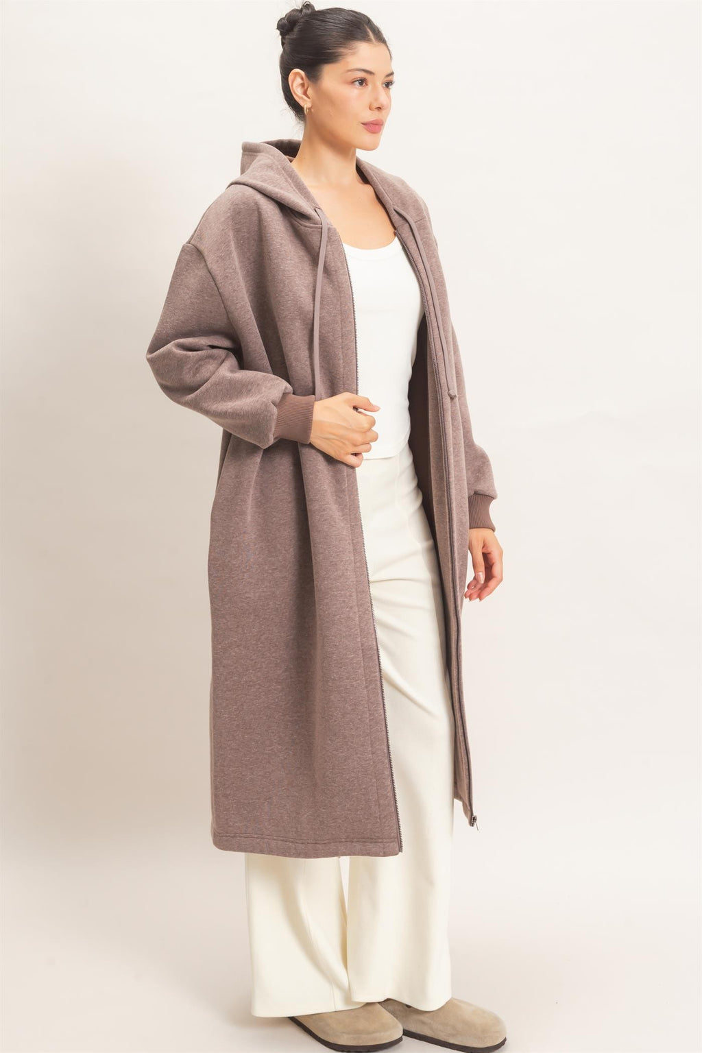 The Phoebe Hoodie Jacket - Walnut