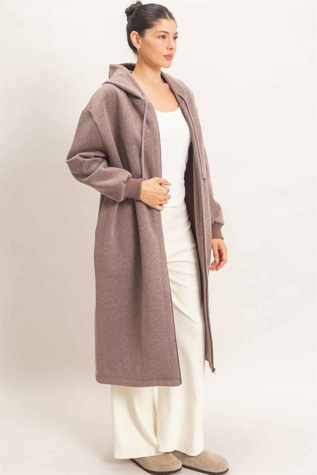 The Phoebe Hoodie Jacket - Walnut