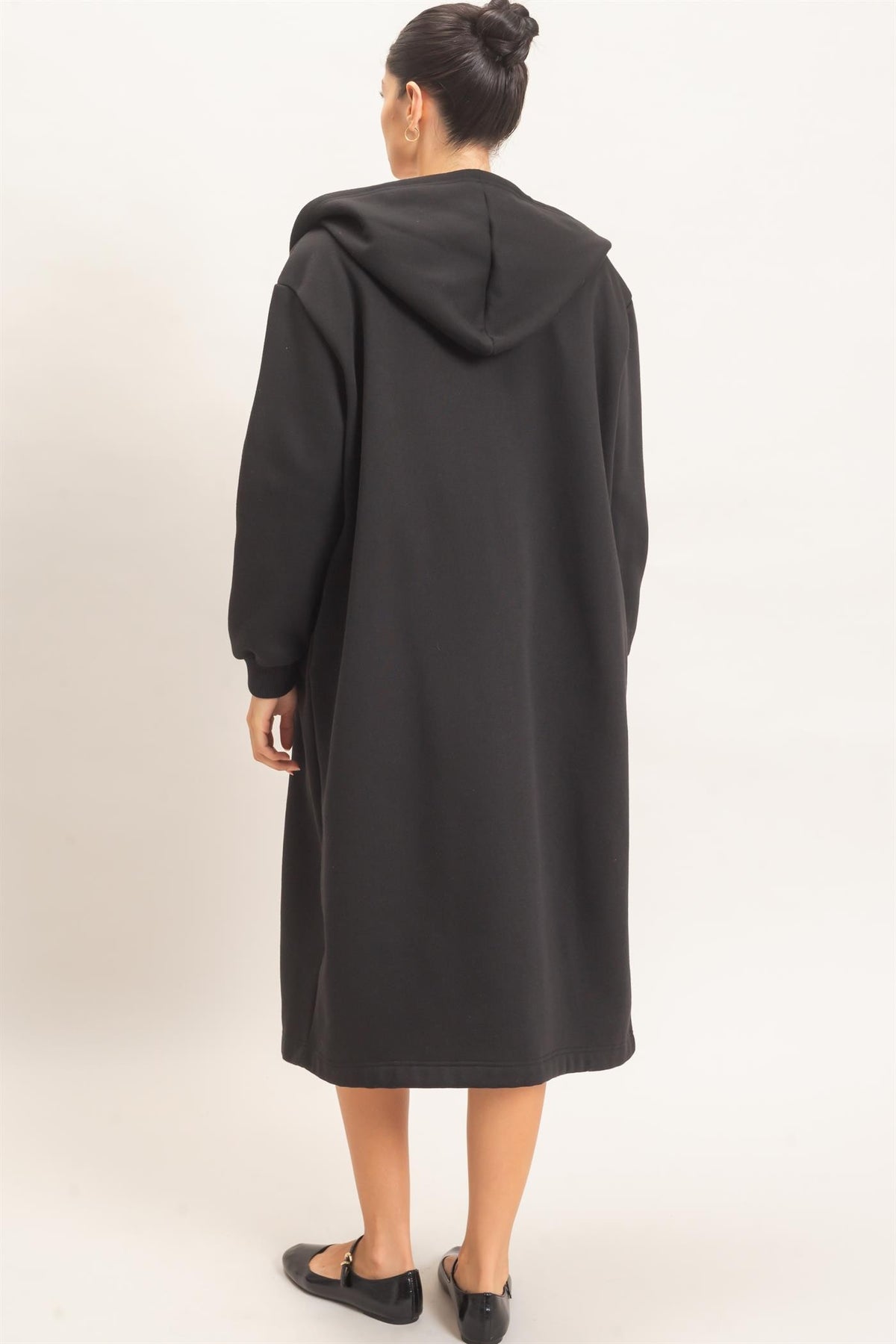 The Phoebe Hoodie Jacket - Black