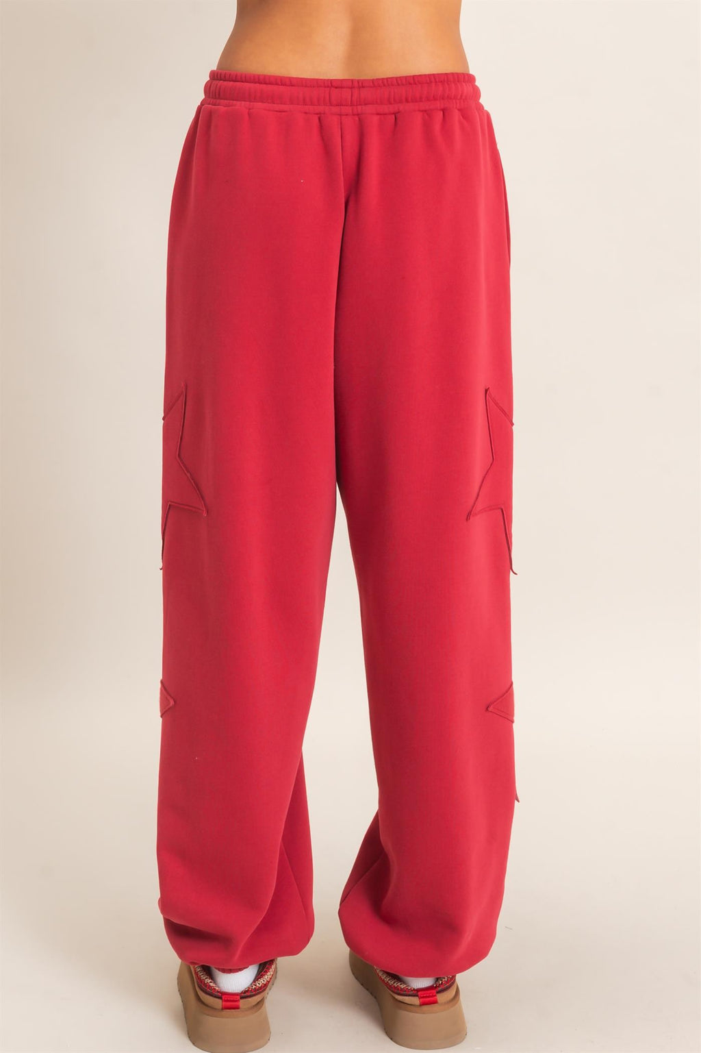 The Tessa Joggers - Dark Red