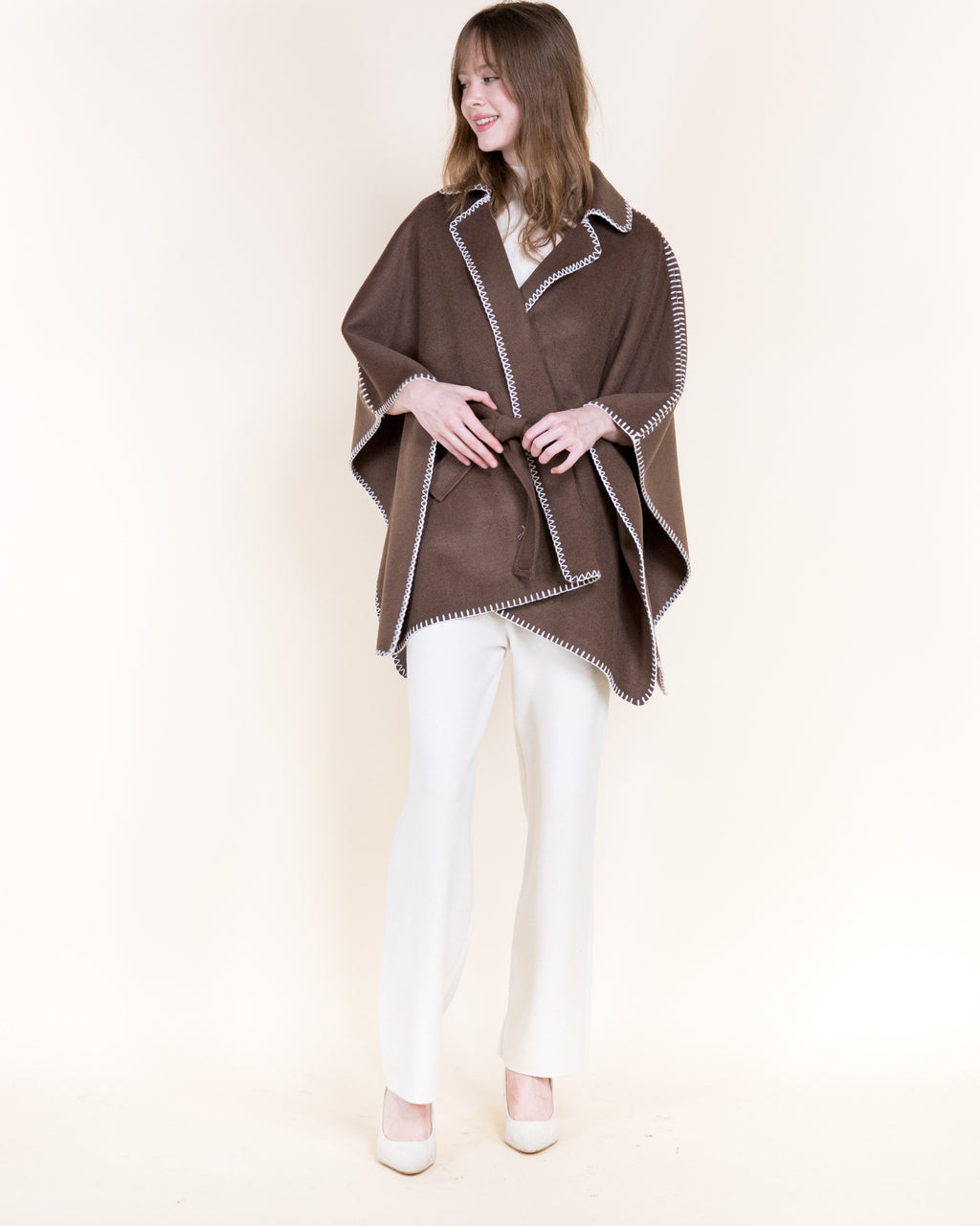 The Odette Cape - Brown