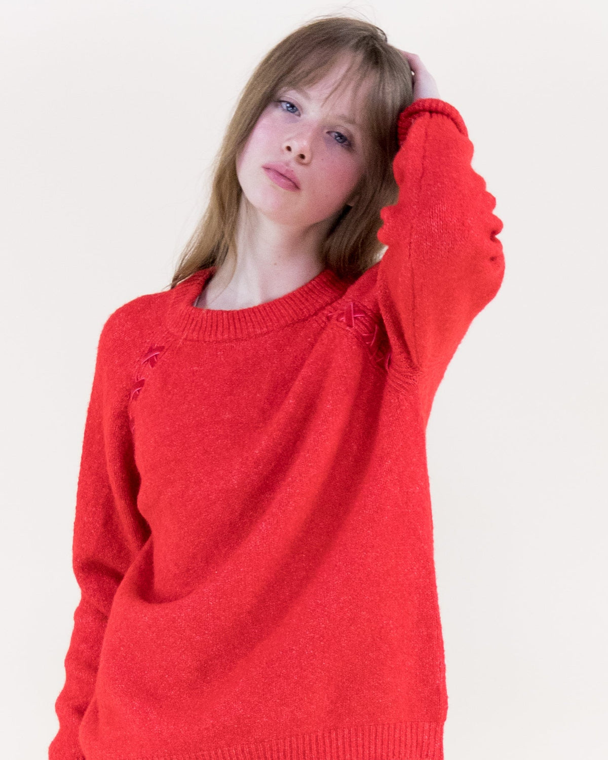 The Cecilia Sweater - Red