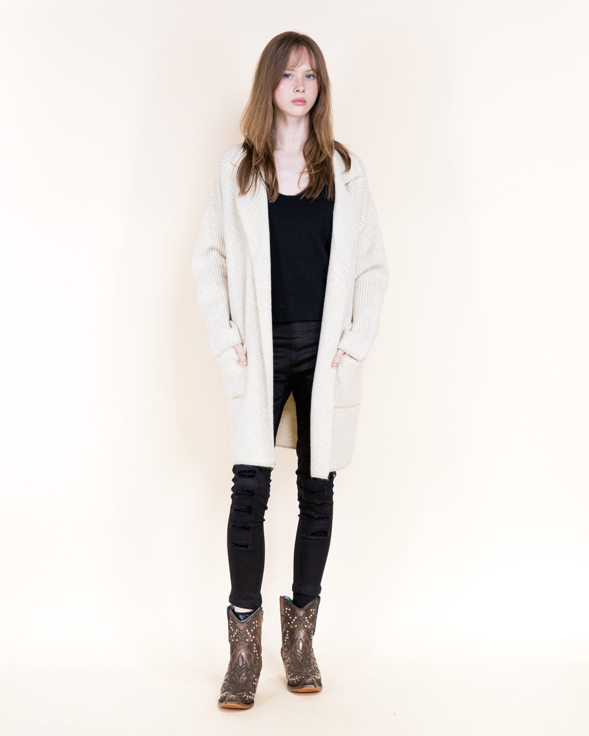 The Beatrice Coatigan - Beige