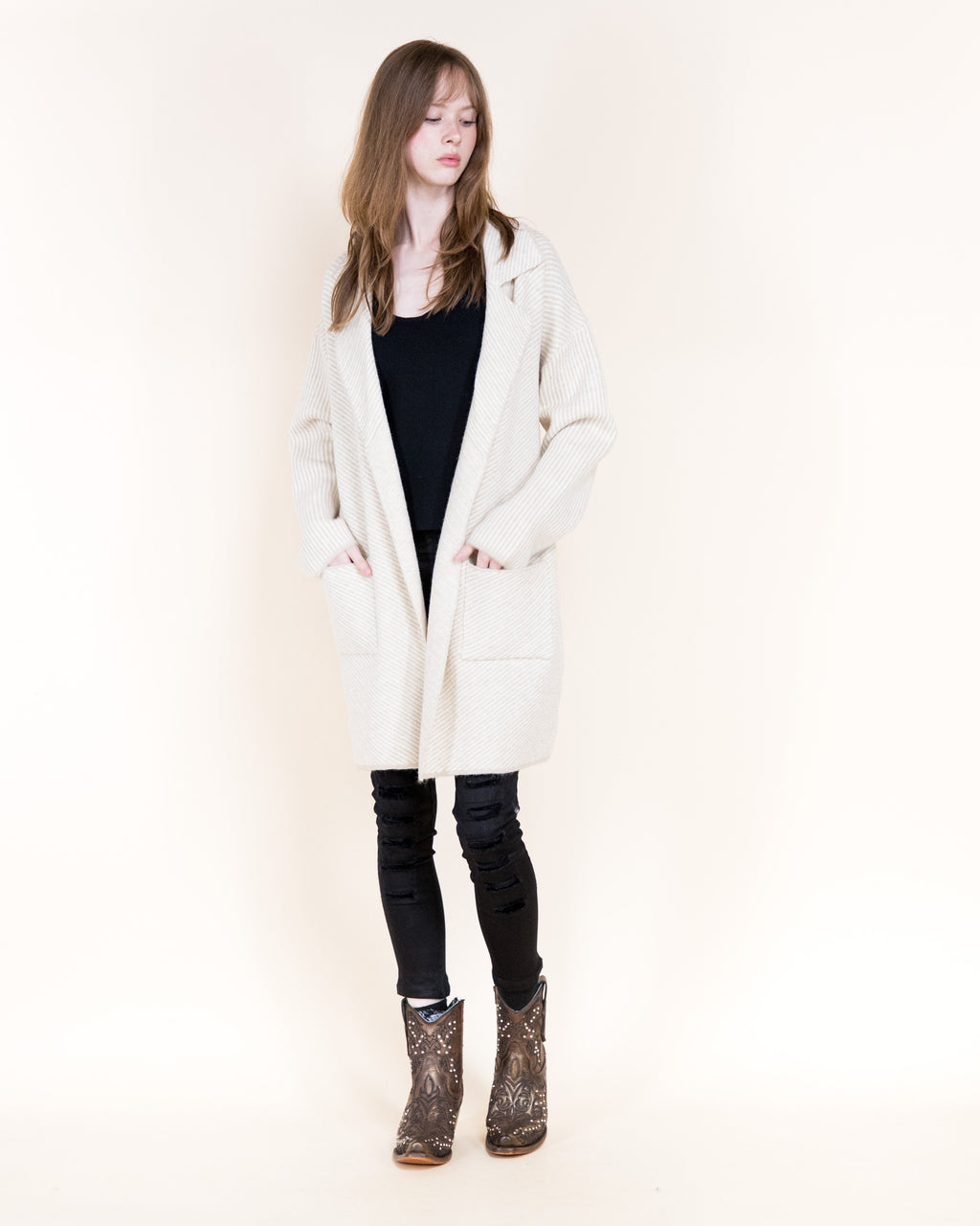 The Beatrice Coatigan - Beige