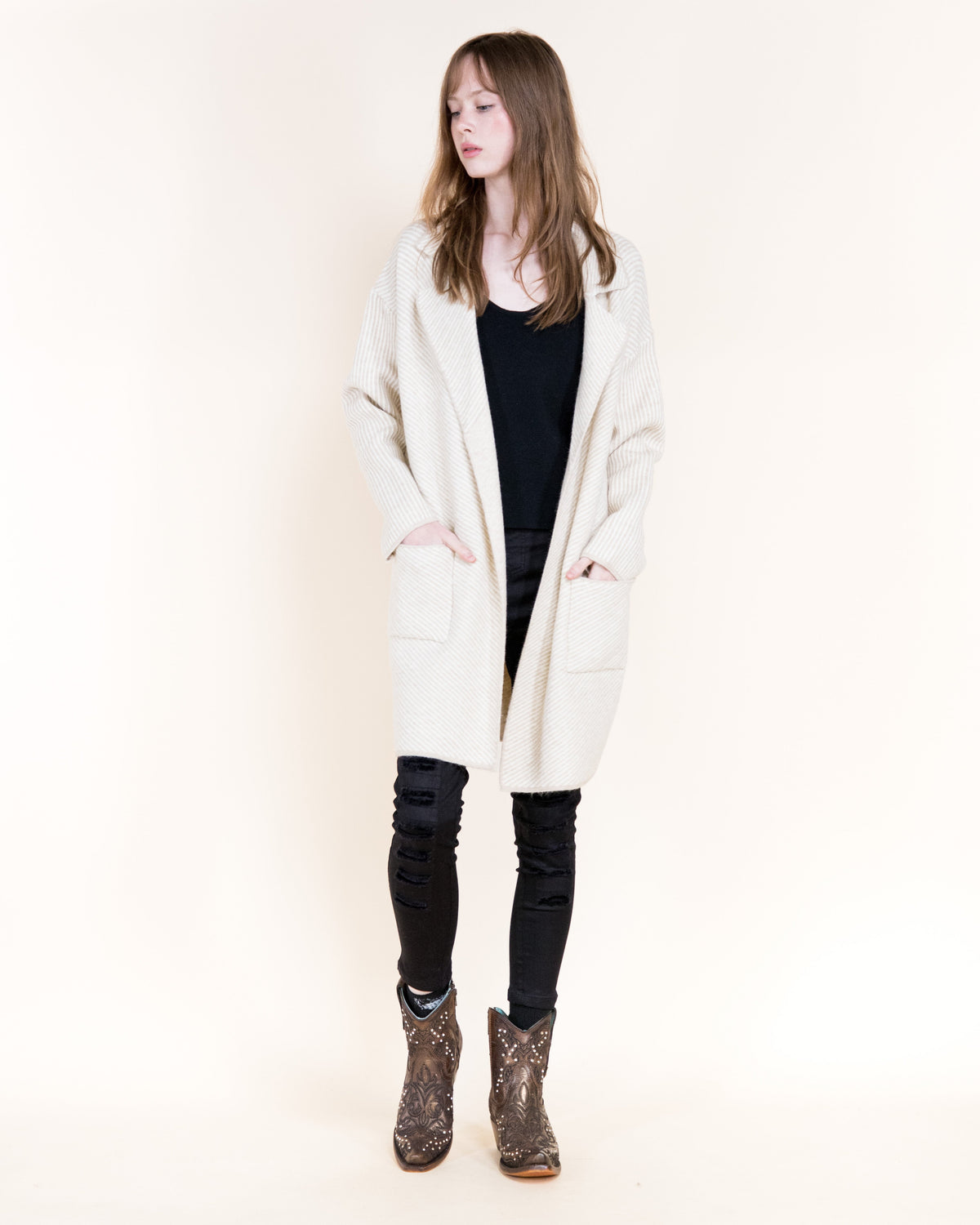 The Beatrice Coatigan - Beige
