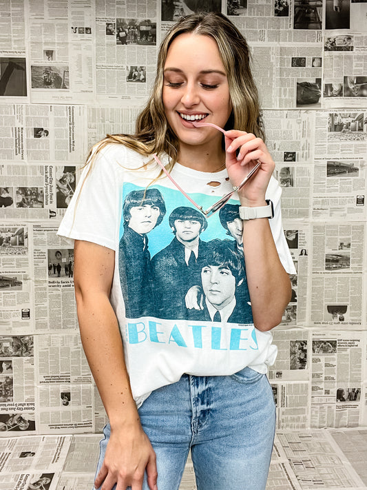 The Beatles Distressed Tee