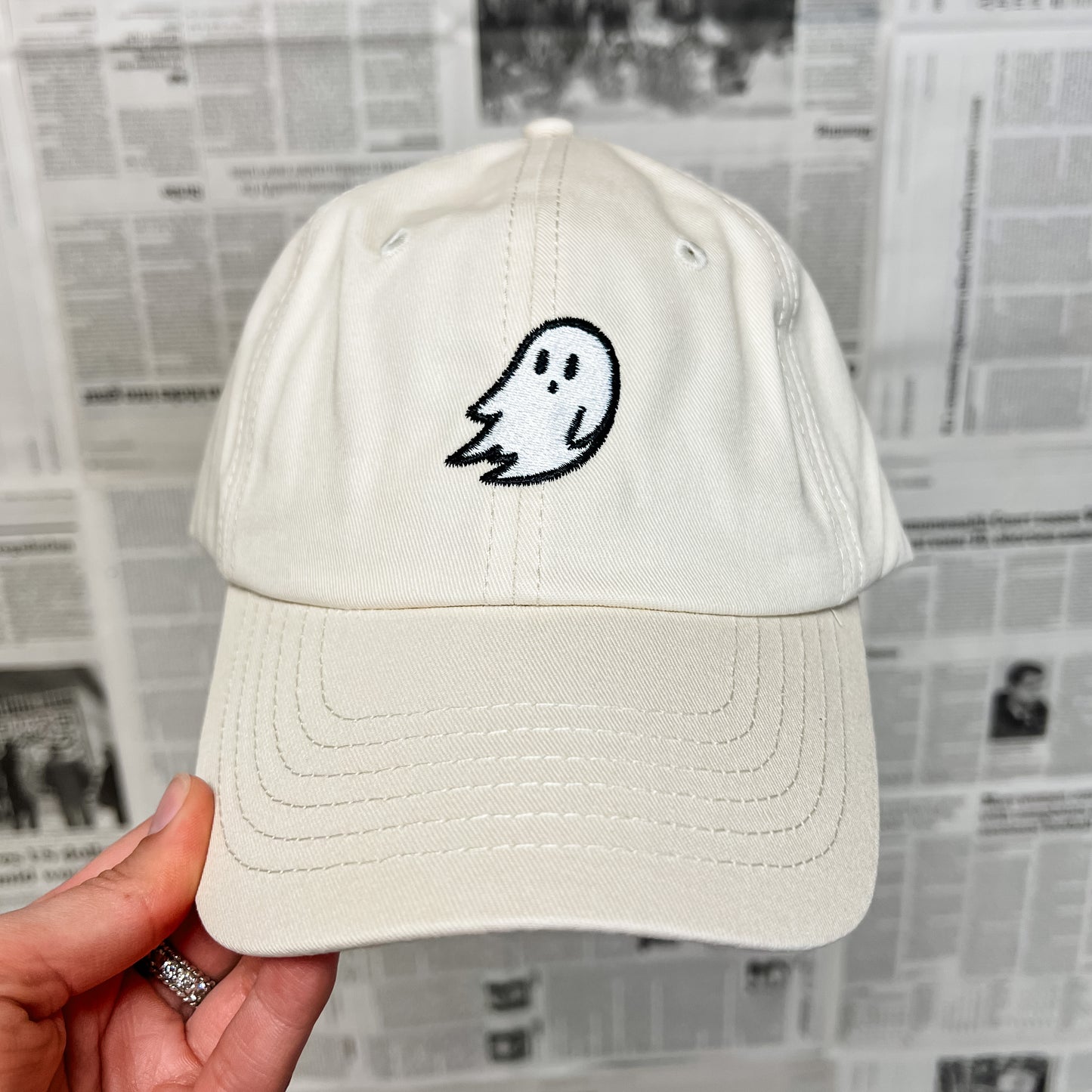 Ghost Baseball Hat