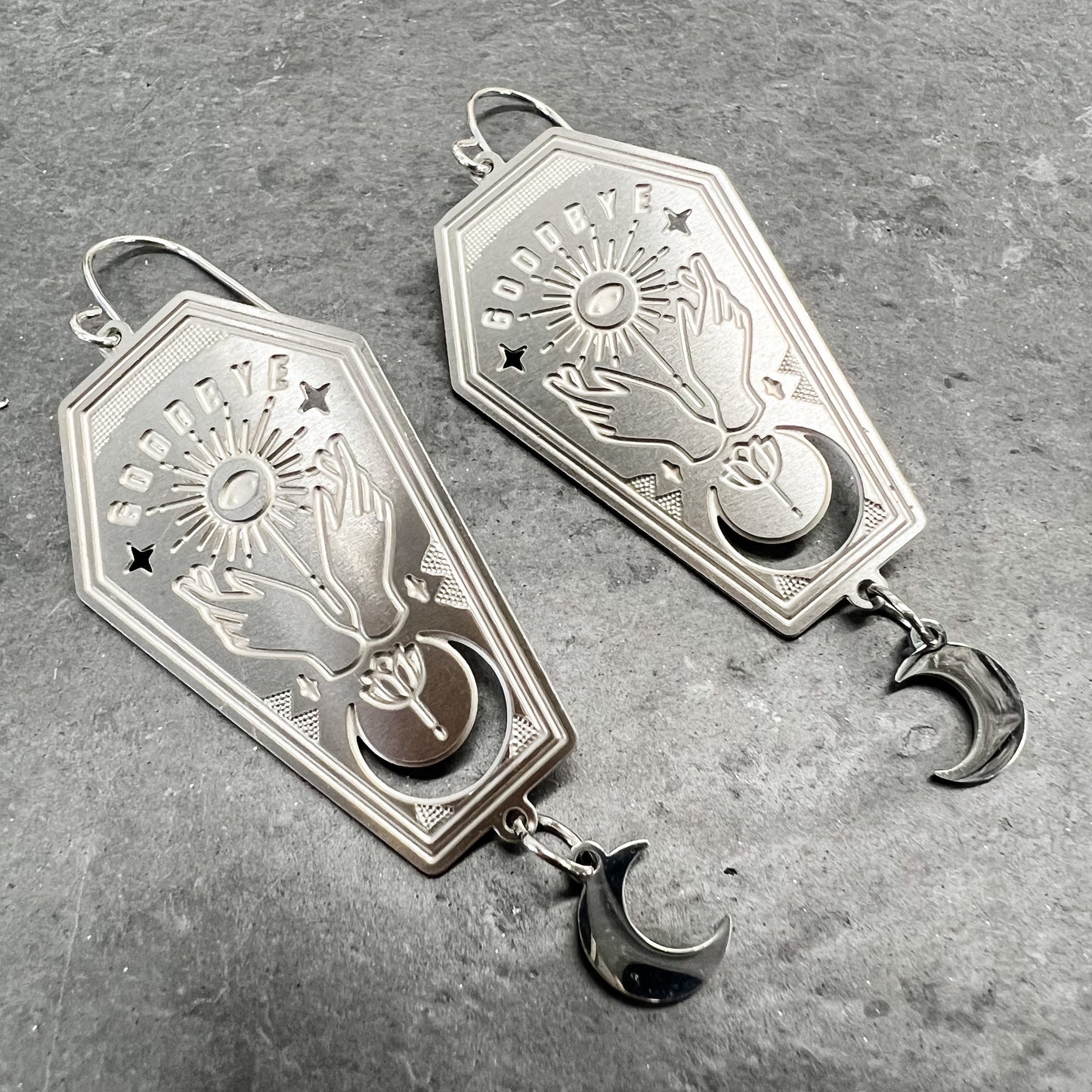 Spooky Casket Earrings