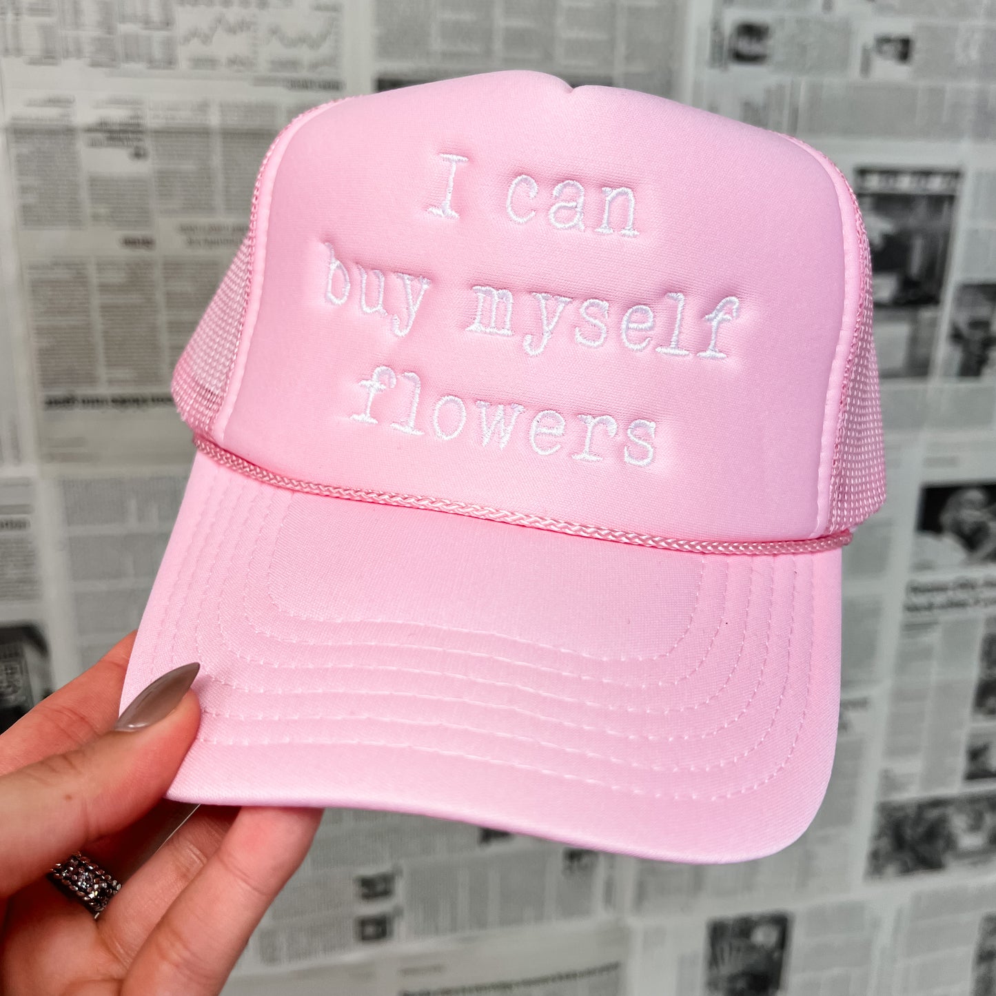 Buy Myself Flowers Trucker Hat