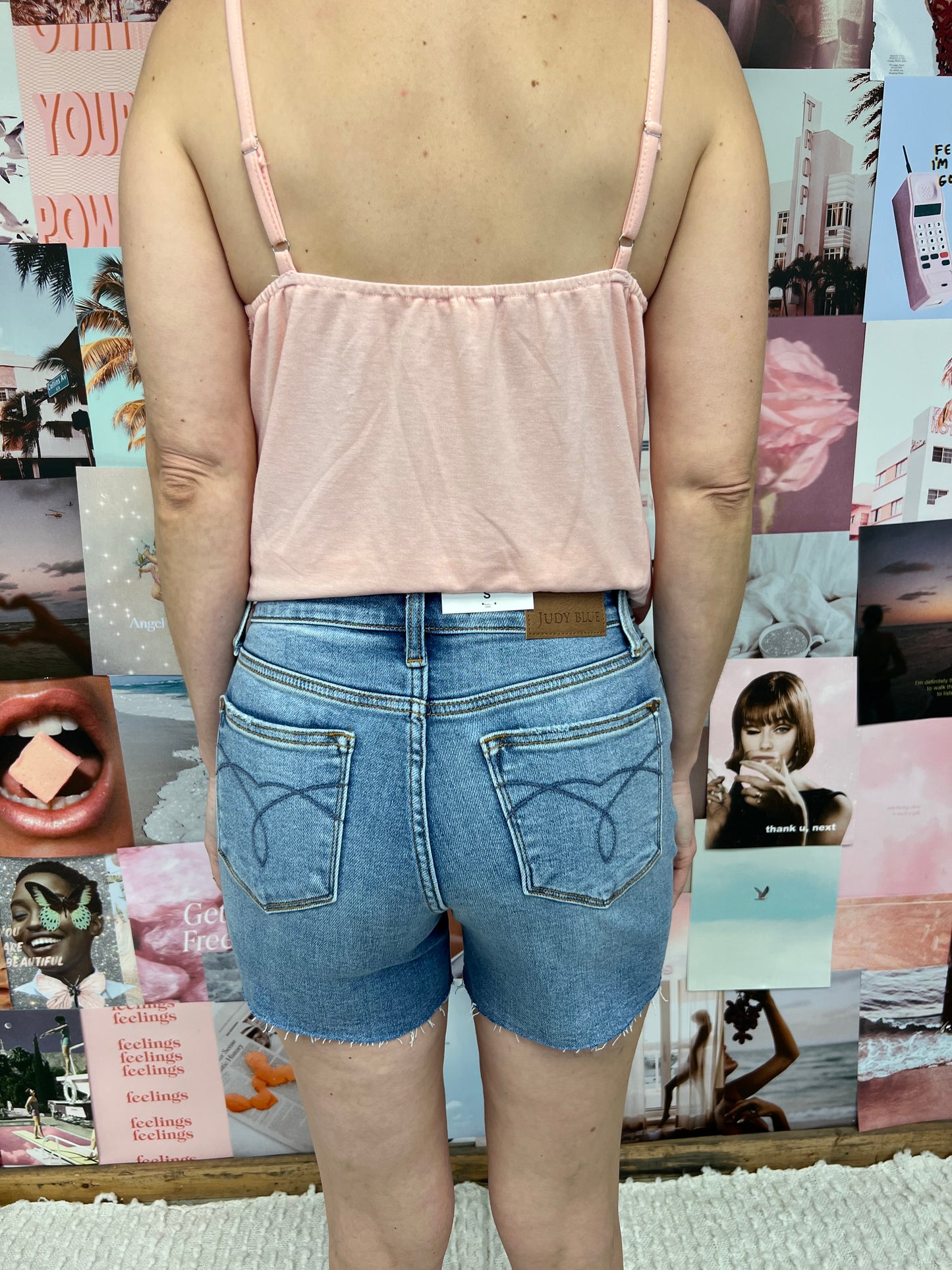 Judy Blue Raw Hem Denim Shorts