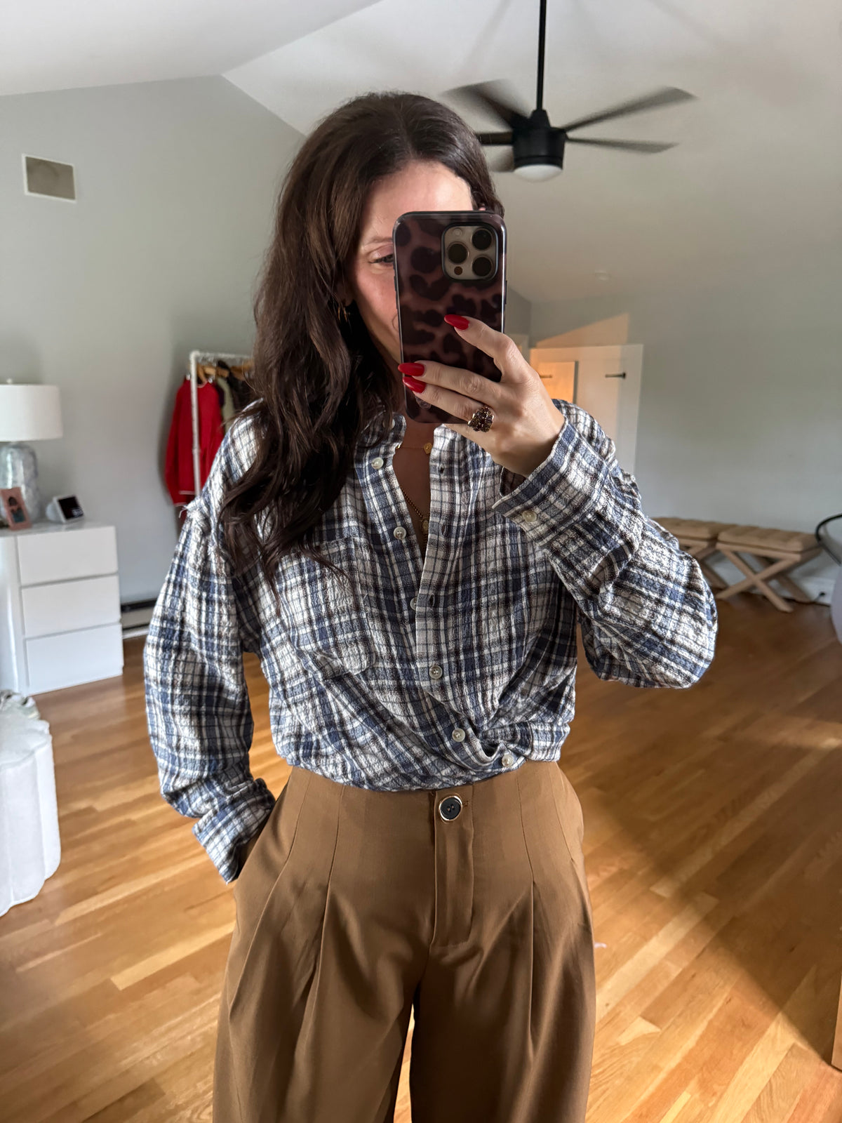 The Rea Plaid Top