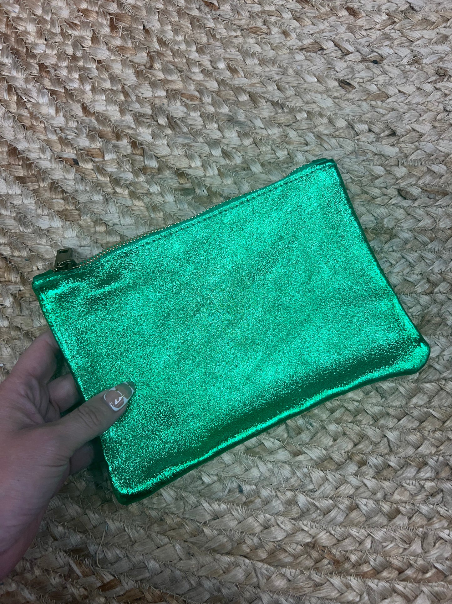 The Olivia Shimmer Pouch