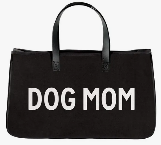 Dog Mom Canvas Tote