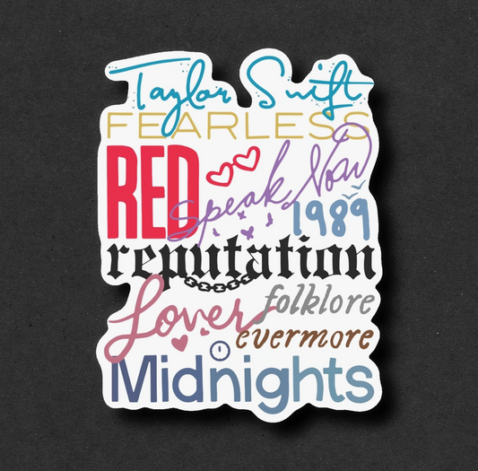 Taylor Swift Albums Sticker