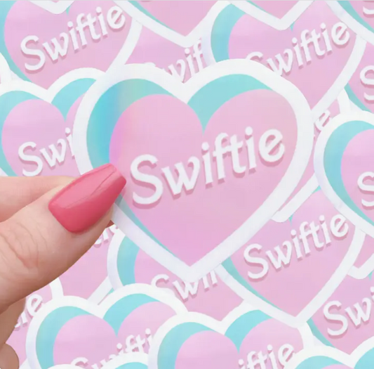 Swiftie Holographic Heart Sticker
