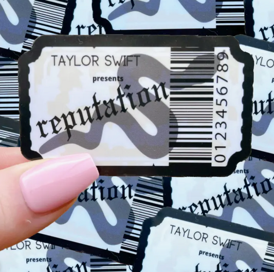 Taylor Swift Reputation Ticket Sticker