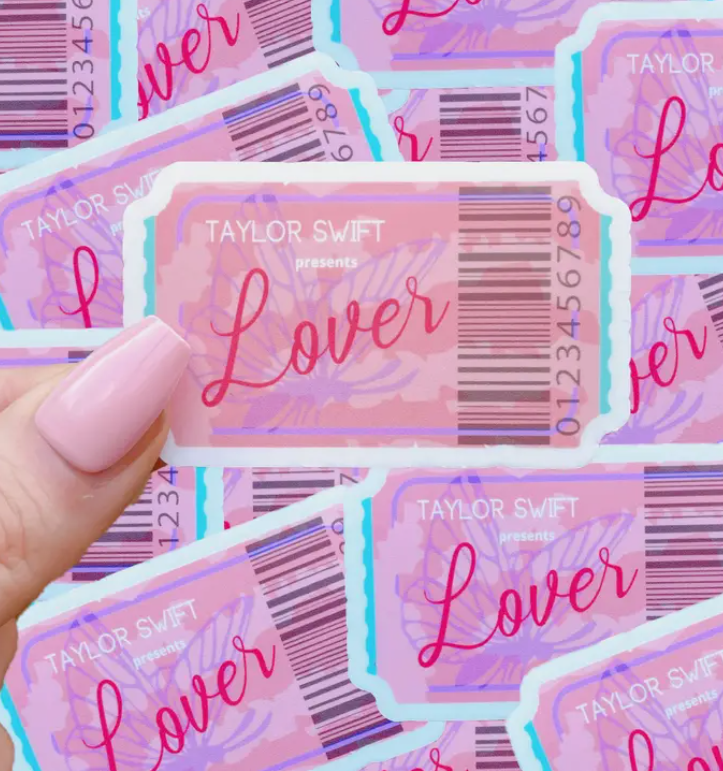 Taylor Swift Lover Ticket Sticker