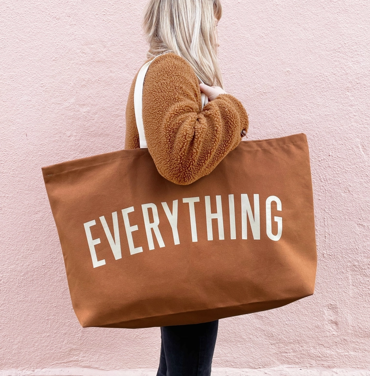 Everything Jumbo Canvas Tote Bag