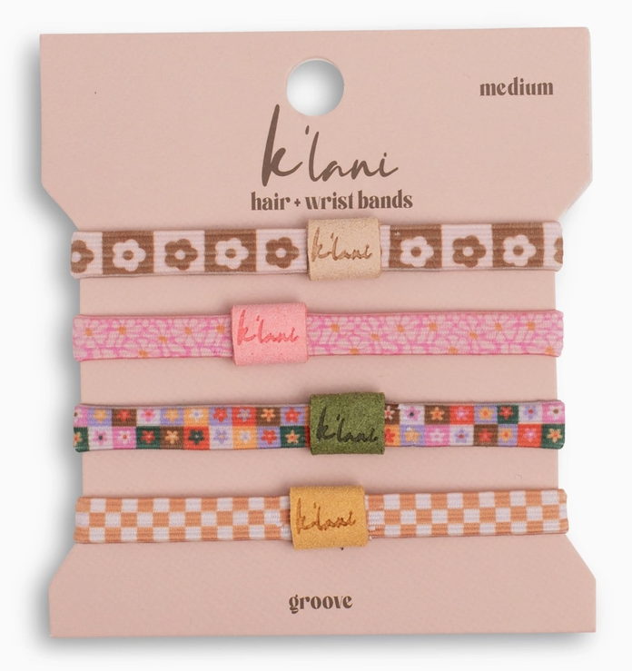 K'Lani Groove Hair Tie Bracelet Set