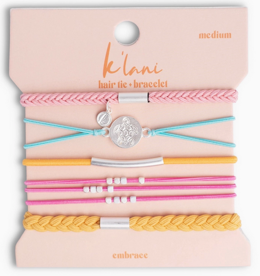 K'Lani Embrace Hair Tie Bracelet Set
