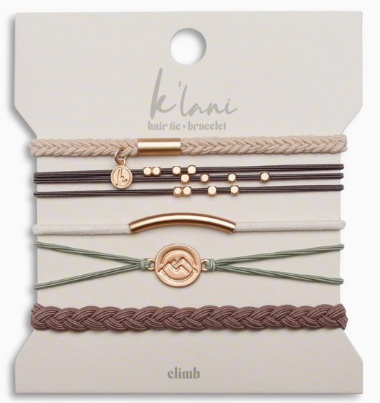 K'Lani Climb Hair Tie Bracelet Set