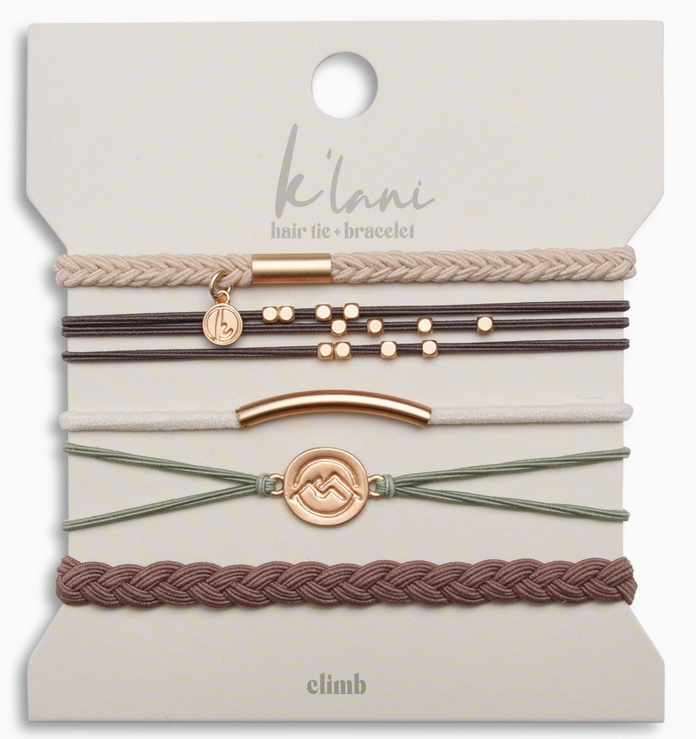 K'Lani Climb Hair Tie Bracelet Set