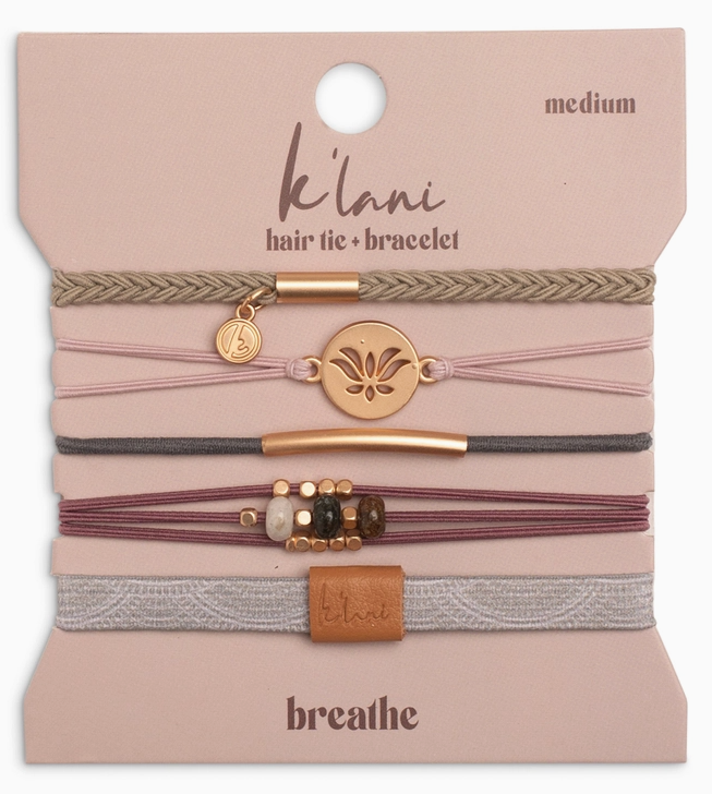 K'Lani Breathe Hair Tie Bracelet Set