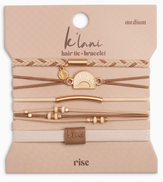 K'Lani Rise Hair Tie Bracelet Set