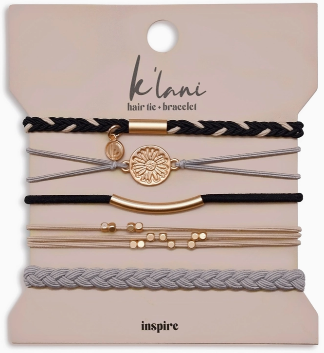 K'Lani Inspire Hair Tie Bracelet Set