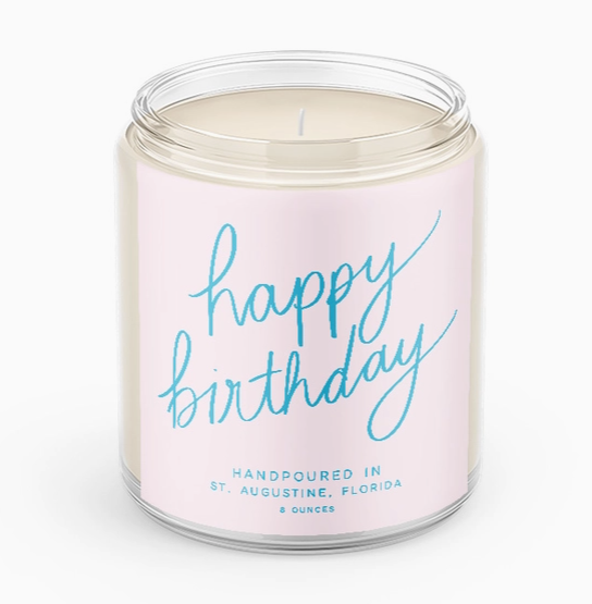 Poured Goods Happy Birthday Soy Wax Candle