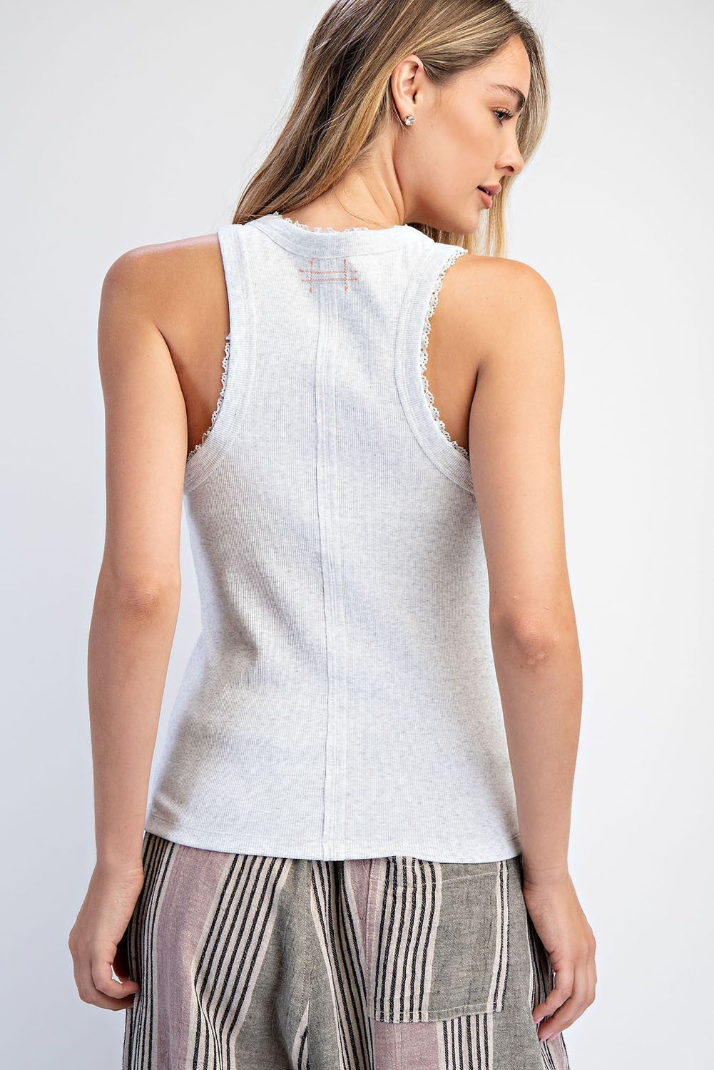 The Paige Tank - Heather Grey