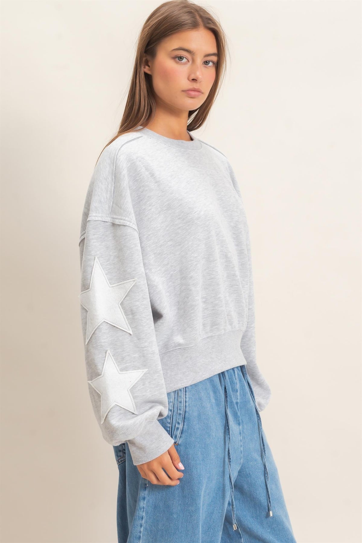 The Lydia Sweatshirt - Heather Gray