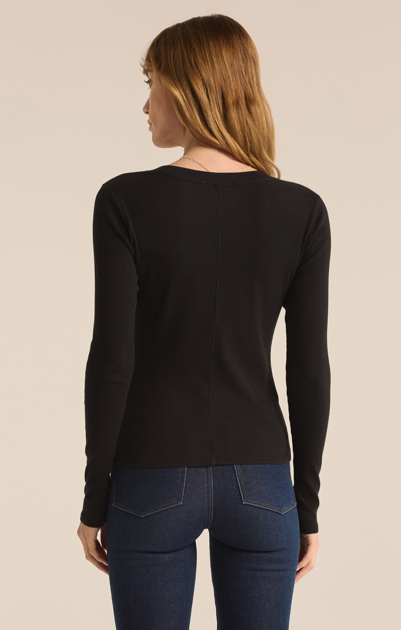 Z Supply Sirena Ribbed Long Sleeve Tee