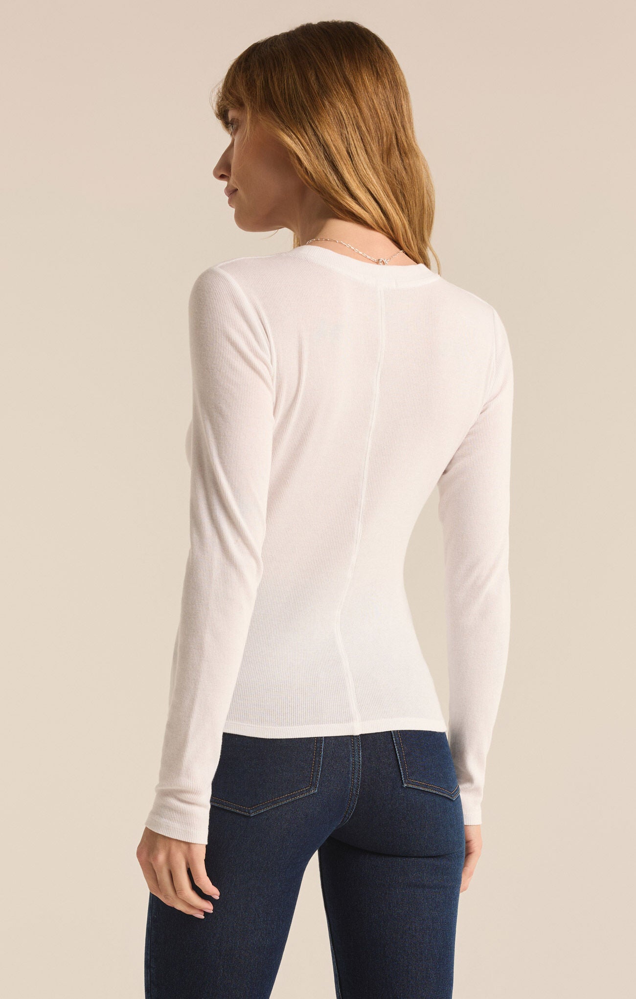 Z Supply Sirena Ribbed Long Sleeve Tee